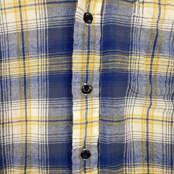 Ocean & Coast Men's L Flannel Plaid Cotton LS Button Up Shirt SEE DESCRIPTION - Picture 7 of 14